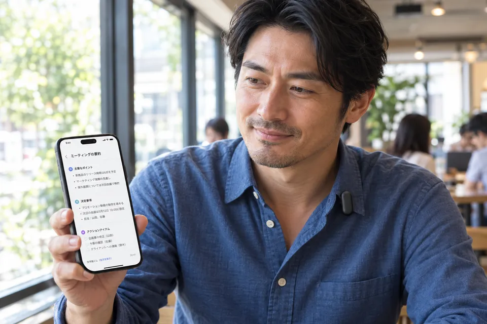 構造化された議事録のイメージ
