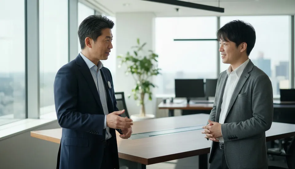 スーツの襟元への装着例